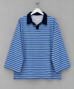 Selanik Çizgili Sweatshirt Mavi