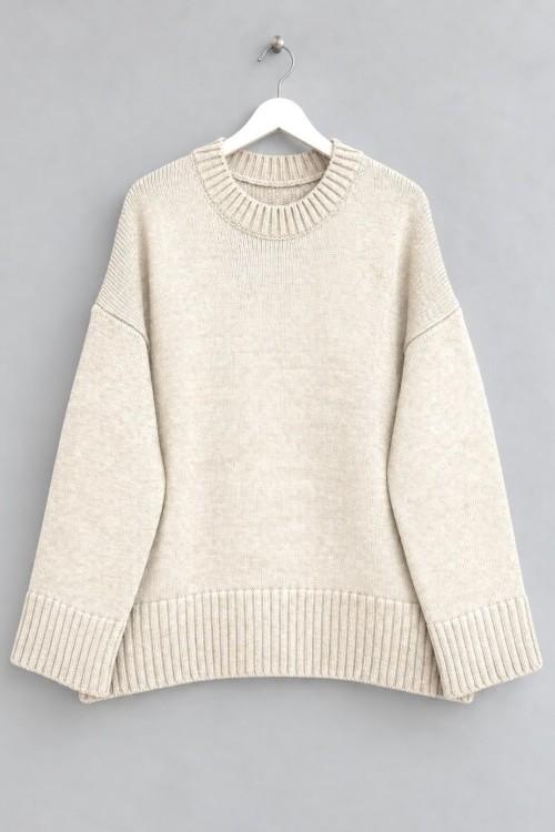 Oversize Pinterest Kazak Bej