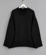 Oversize Pinterest Kazak Siyah