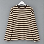Çizgili Sweatshirt Kahverengi