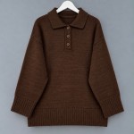 Polo Yaka Pinterest Kazak Kahverengi